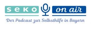 Logo seko on air: Der Podcast zur Selbsthilfe in Bayern